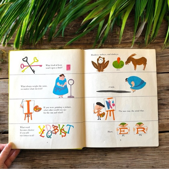 VINTAGE Ask Me Another Riddle - Illustrated by Crosby Bonsall - Hardcover - Picture 7 of 14